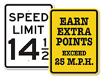 Funny Speed Limit Signs