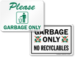 Garbage Signs