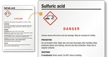 Sulfuric Acid Labels