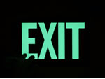 Glow in the Dark Exit Signs