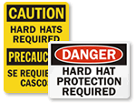 Hard Hats Required Signs