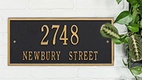 Hartford Architectural House Number & Lawn Plaques