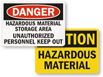 Hazardous Materials Signs