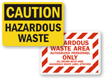 Hazardous Waste Signs