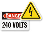 High Voltage Stickers