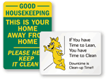Housekeeping Signs