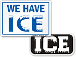 Ice for Sale Signs