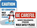 Icy Surface Signs