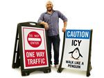 In Stock A Frame Signs for Parking Lots