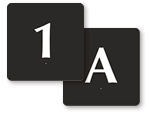 In Stock Braille Numbers Signs