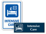 Intensive Care Door Signs