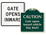 Gate Opens Inward/Outward