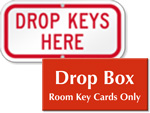 Key Drop Signs