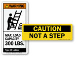 Ladder Safety Labels