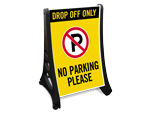 Portable Drop Off & Pick Up Signs