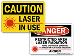 Laser Warning Signs