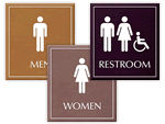 LeatherTex Bathroom Signs