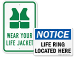 Life Jacket Signs