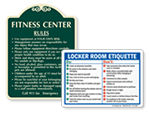 Locker Room Etiquette Signs
