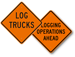 Log Truck Signs