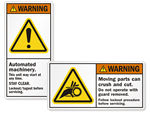 Machinery Safety Labels
