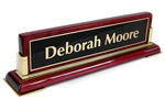 Nameplates are engraved with your own name and title.