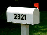 Mailbox Number Stickers