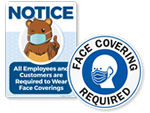 Face Masks Face Covering Required Signs