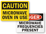 Microwave Warning Signs