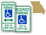 Missouri Parking Signs, Fire Lane Signs and Other Regulated Signs
