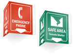 Projecting Emergency Signs