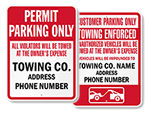 More Towing Company Signs