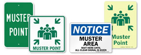 Muster Point Signs