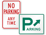 MUTCD Urban Parking, Stopping and Parking Prohibition Signs