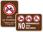 No ATV Signs