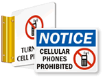 No Cell Phones in Locker Room Signs