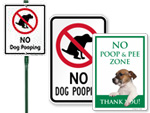 LawnBoss Dog Poop Signs