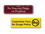No Drug Signs for Doors