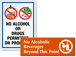 No Drugs Signs