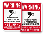 No Dumping Signs