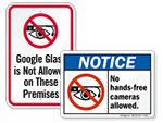 Google Glass Signs
