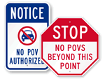 No POV Signs