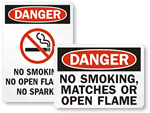 o Smoking, No Matches, No Flames