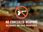 No Weapons Decals