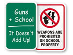 No Weapons Signs