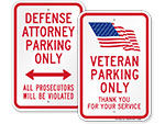 Parking Signs – by Profession