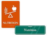 Nutrition Door Signs