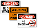 OSHA No Smoking Signs