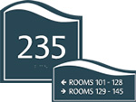 Pacific Room Number Signs
