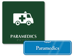 Paramedics Door Signs